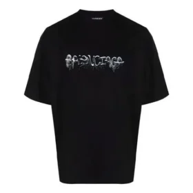 Tričko Slime Logo, střední střih „Black“ 612966TLVF11069