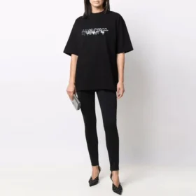 Tričko Slime Logo, střední střih „Black“ 612966TLVF11069