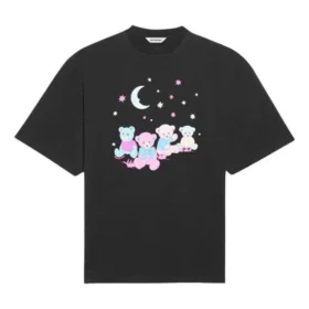 Tričko SS21 s potiskem Love Bear, černé 641532TJVI11000