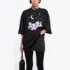 Tričko SS21 s potiskem Love Bear, černé 641532TJVI11000