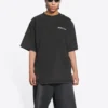 Tričko Turn Slit „Washed Black“ 675016TLVB39034