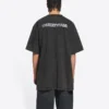 Tričko Turn Slit „Washed Black“ 675016TLVB39034