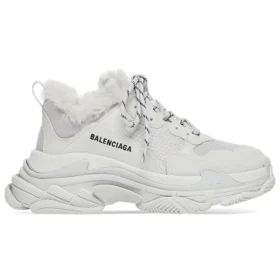 Triple S „Faux Fur – Grey“ 668563W3CQ51210