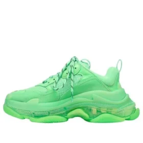 Triple S s průhlednou podrážkou „Neon Green“ 544351W2CF13801