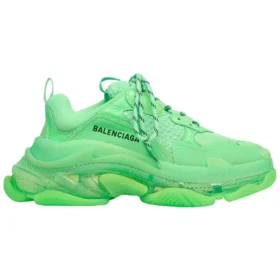 Triple S s průhlednou podrážkou „Neon Green“ 544351W2CF13801