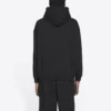 Unisex FW21 fleecová mikina s potiskem loga, dlouhý rukáv, s kapucí, černá 600583TKVI81070