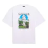 Unisex SS21 Oversized bavlněné tričko, bílé, 641614TJVH69000