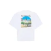 Unisex SS21 Oversized bavlněné tričko, bílé, 641614TJVH69000