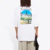 Unisex SS21 Oversized bavlněné tričko, bílé, 641614TJVH69000