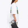 Unisex SS21 Oversized bavlněné tričko, bílé, 641614TJVH69000