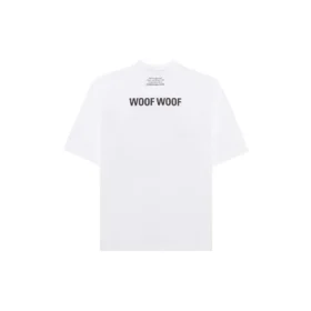 Unisex tričko s potiskem „I Love Dogs“, bílé, 641614TJVH19000