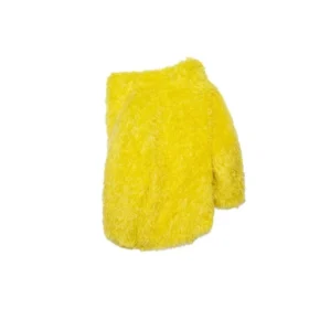 Unisexová bundy z umělé kožešiny FW21, žlutá, 663000TKQ077200