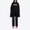 Unisexová mikina FW21 s volným potiskem písmen, černá 661711TKVD41070