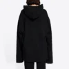 Unisexová mikina FW21 s volným potiskem písmen, černá 661711TKVD41070