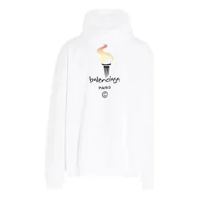 Unisexová mikina s logem v oversize střihu, bílá 620973TIV459040