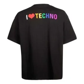 Unisexové tričko s krátkým rukávem Tech, černé 556133TDV201000