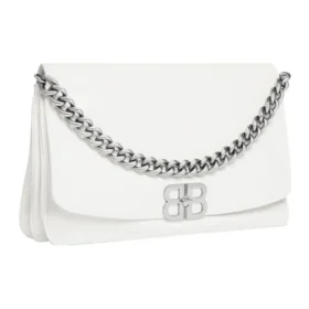Velká taška Bb Soft s klopou „Optic White“ 7484882AAIY9001