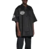 Vlastnosti trička s krátkým rukávem Oversized „Black“ 704387TKP241000