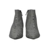 Vlněné kostkované kozačky s špičatou špičkou „Grey“ 579218W1SR01214