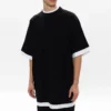 Vrstvené tričko Oversized „Black White“ 644693TIVG61070