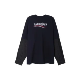 Vrstvené tričko s motivem Political Campaign, oversized „Black“ 698631TKVJ19070