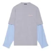 Vrstvené tričko s politickým motivem „Grey“ 671401TKVJ11379