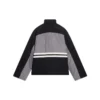 Vypolstrovaná bundy s rolákem „Grey Black“ 675462-TKO48-1000