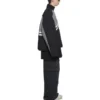 Vypolstrovaná bundy s rolákem „Grey Black“ 675462-TKO48-1000