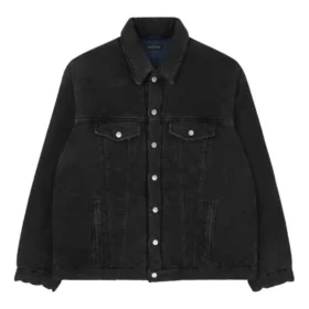 Vypolstrovaná bundy z japonského Denimu „Black“ 681689TIWA21440