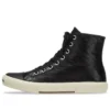 Vysoké tenisky Paris „Black Leather and White Rubber“ 688756W3RCA1090