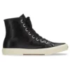 Vysoké tenisky Paris „Black Leather and White Rubber“ 688756W3RCA1090