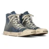 Vysoké tenisky Paris „Blue Destroyed Denim and Rubber“ 688752W3RCL4090