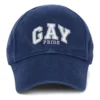 Vyšívaná bavlněná keprová baseballová čepice Pride „Blue“ 670810410B24000