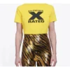 X-Rated Small, úzký střih, krátký rukáv, žlutá 612964TIVA71802