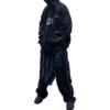 XXXL Mikina s kapucí a nášivkami, oversized „Black“ 720406TNVD91070